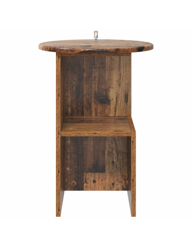 Tavolo laterale Legno antico Ø 39,5 x 55 cm
