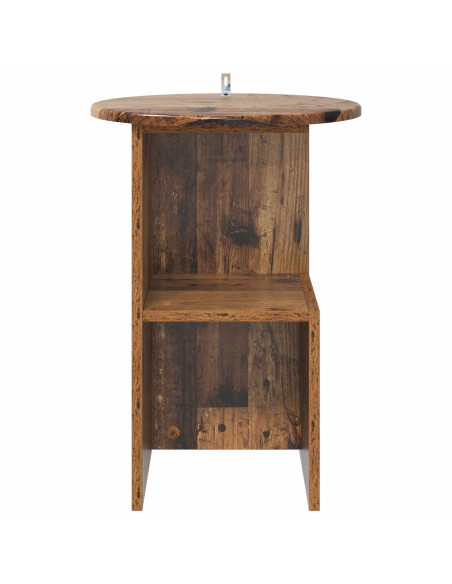 Tavolo laterale Legno antico Ø 39,5 x 55 cm