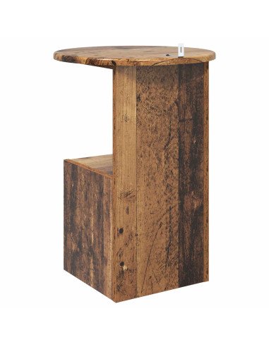 Tavolo laterale Legno antico Ø 39,5 x 55 cm