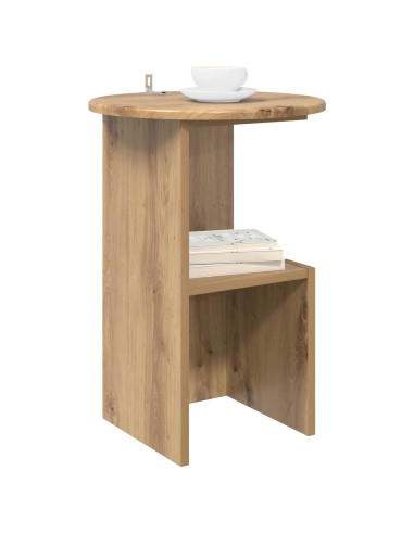 Tavolo laterale Rovere Artigianale Ø 39,5 x 55 cm