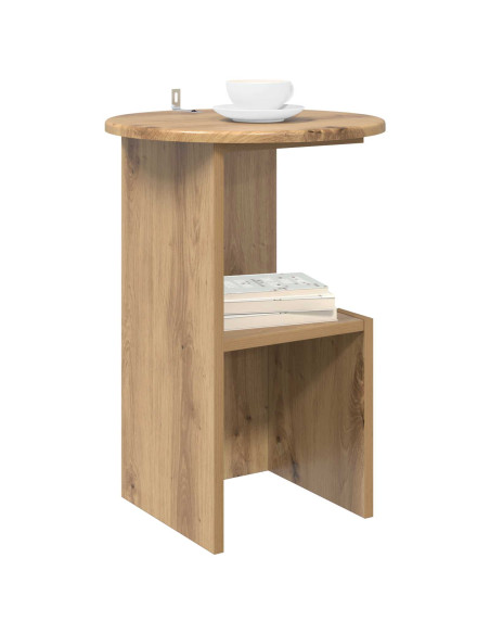 Tavolo laterale Rovere Artigianale Ø 39,5 x 55 cm