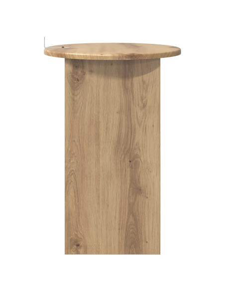 Tavolo laterale Rovere Artigianale Ø 39,5 x 55 cm