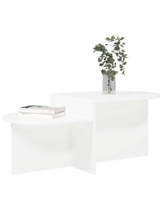 Tavolino da salotto Bianco 100 x 50 x 40 cm 2