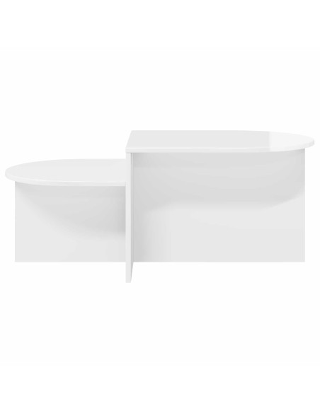 Tavolino da salotto Bianco Lucido 100 x 50 x 40 cm
