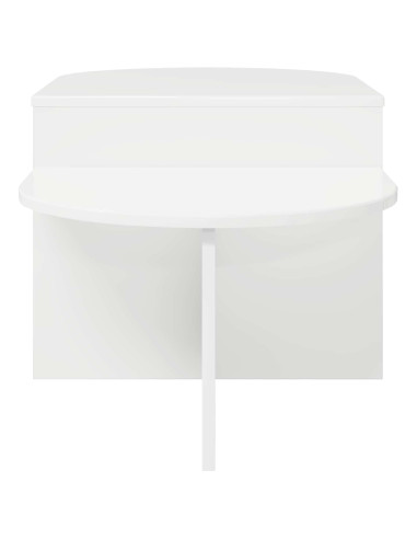 Tavolino da salotto Bianco Lucido 100 x 50 x 40 cm
