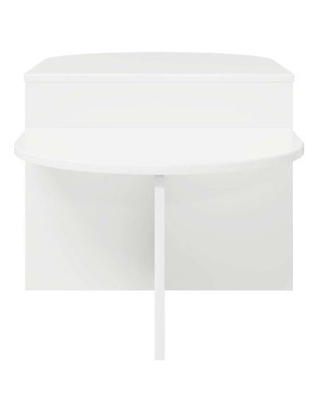 Tavolino da salotto Bianco Lucido 100 x 50 x 40 cm