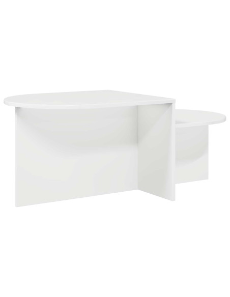 Tavolino da salotto Bianco Lucido 100 x 50 x 40 cm