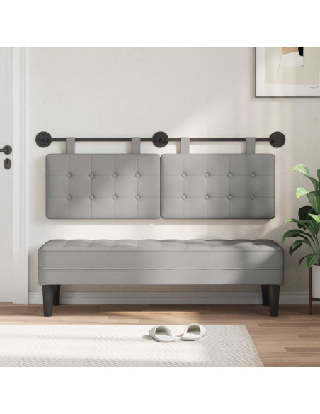 Testata appesa Grigio Nuvola 150 x 55 x 5 cm Tessuto