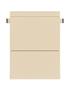 Divano Letto Pieghevole Crema 203 x 152 x 15 cm 2