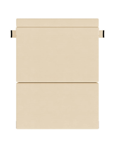 Divano Letto Pieghevole Crema 203 x 152 x 15 cm