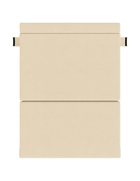 Divano Letto Pieghevole Crema 203 x 152 x 15 cm