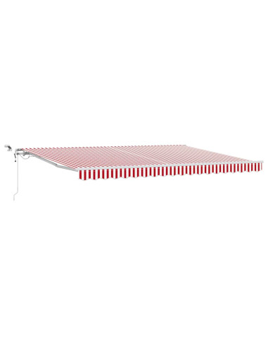 Tenda Retrattile Rosso e Bianco 450 × 350 cm
