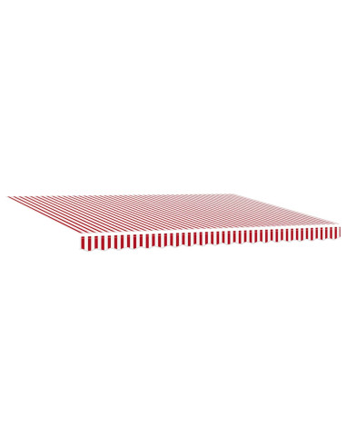 Tenda Retrattile Rosso e Bianco 450 × 350 cm