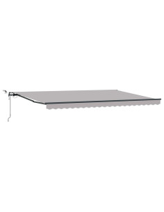 Tessuto per Tenda con Grigio chiaro 500 × 300 cm Poliestere 2