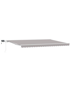 Tenda Retrattile Grigio chiaro 500 × 300 cm Tessuto e acciaio 2