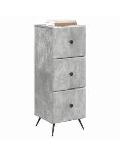Mobile con Cassetti Grigio Cemento 33 x 34,5 x 90 cm 2