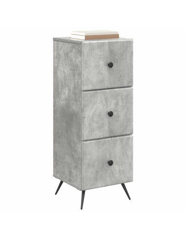 Mobile con Cassetti Grigio Cemento 33 x 34,5 x 90 cm