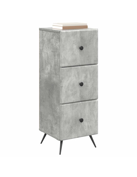 Mobile con Cassetti Grigio Cemento 33 x 34,5 x 90 cm
