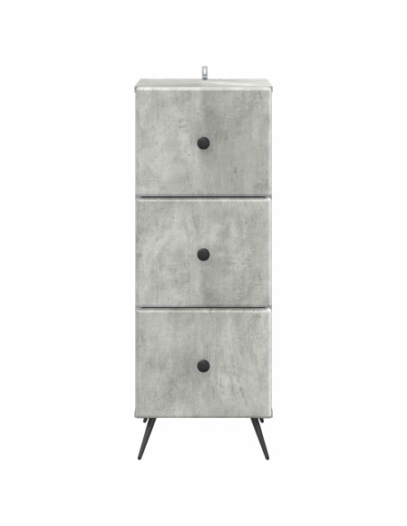 Mobile con Cassetti Grigio Cemento 33 x 34,5 x 90 cm