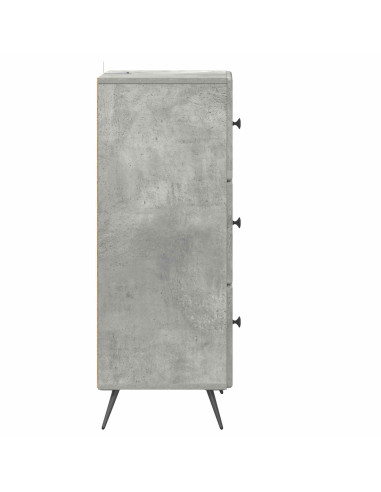 Mobile con Cassetti Grigio Cemento 33 x 34,5 x 90 cm