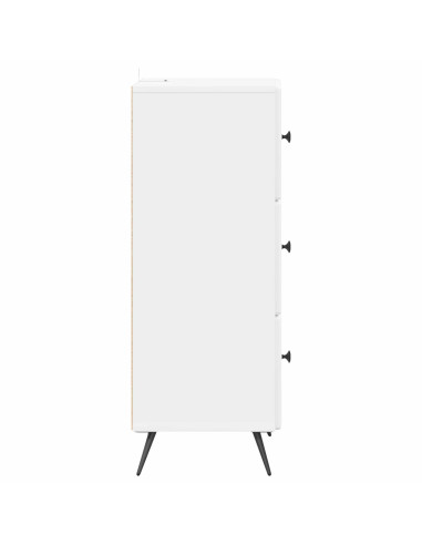 Mobile con Cassetti Bianco Lucido 33 x 34,5 x 90 cm
