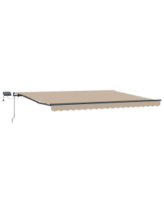 Tenda Retrattile Beige 400 ×350 cm Tessuto 2