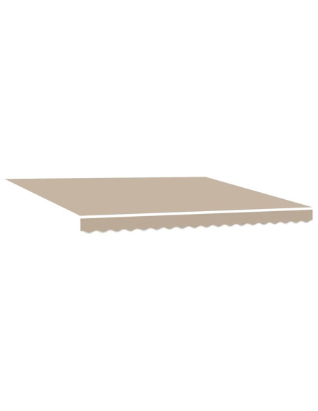 Tenda Retrattile Beige 400 × 350 cm Tessuto e Alluminio