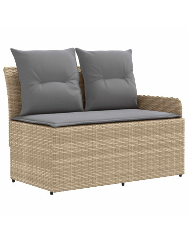 Set di Mobili 5 pcs Beige e Grigio Chiaro Rattan in PE