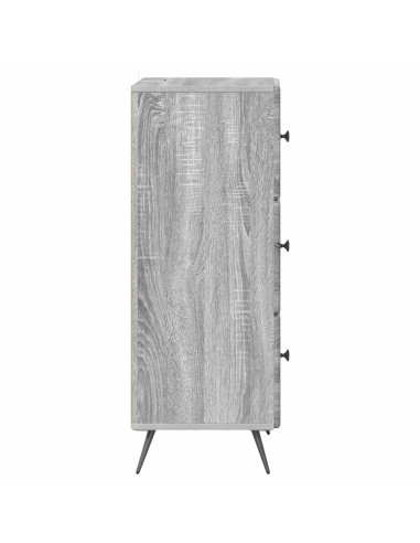 Mobile con Cassetti Grigio Sonoma 33 x 34,5 x 90 cm