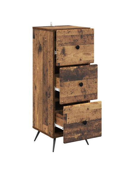 Mobile con Cassetti Legno antico 33 x 34,5 x 90 cm
