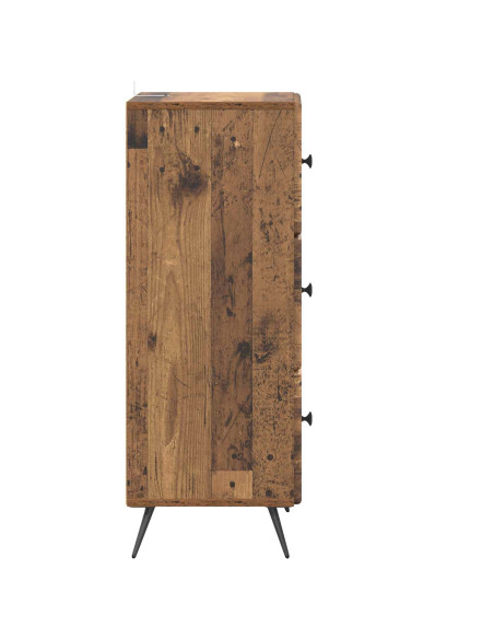 Mobile con Cassetti Legno antico 33 x 34,5 x 90 cm