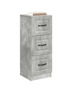 Mobile con Cassetti Grigio Cemento 33 x 34,5 x 87 cm 2