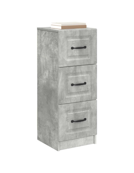 Mobile con Cassetti Grigio Cemento 33 x 34,5 x 87 cm