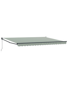 Tenda da Sole Verde e Bianco 450 x 300 x 165 cm 2