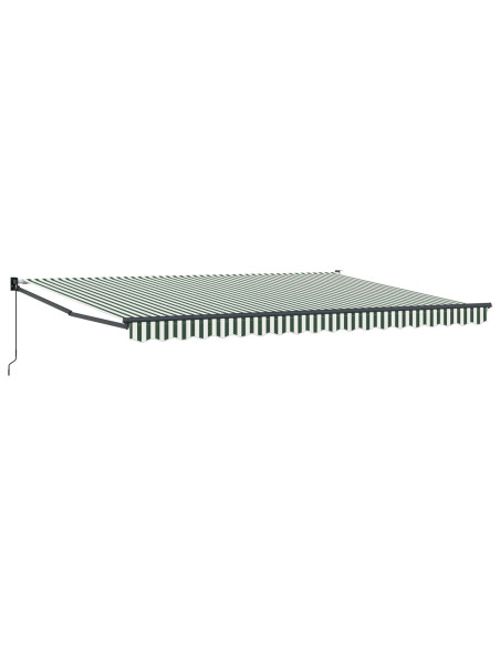 Tenda da Sole Verde e Bianco 450 x 300 x 165 cm
