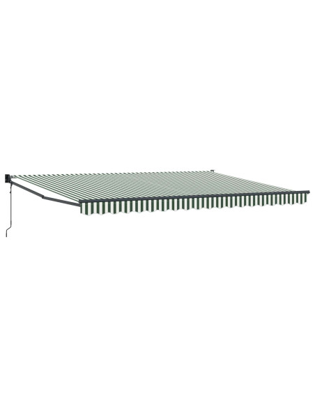 Tenda da Sole Verde e Bianco 450 x 300 x 165 cm