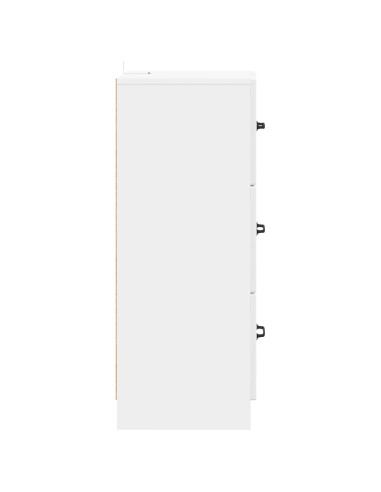Mobile con Cassetti Bianco Lucido 33 x 34,5 x 87 cm
