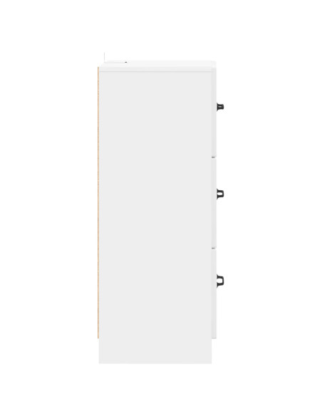 Mobile con Cassetti Bianco Lucido 33 x 34,5 x 87 cm