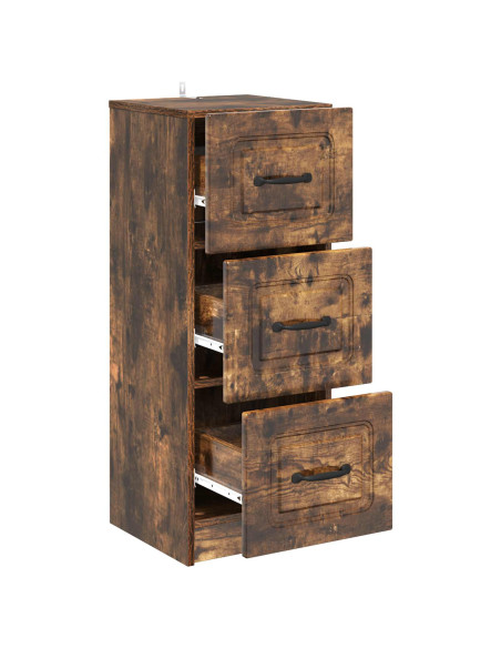 Mobile con Cassetti Rovere Fumo 33 x 34,5 x 87 cm