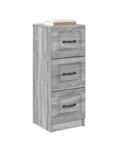 Mobile con Cassetti Grigio Sonoma 33 x 34,5 x 87 cm