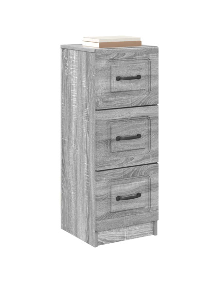 Mobile con Cassetti Grigio Sonoma 33 x 34,5 x 87 cm