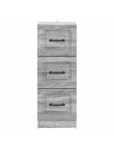 Mobile con Cassetti Grigio Sonoma 33 x 34,5 x 87 cm