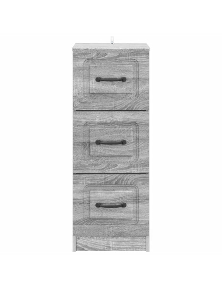 Mobile con Cassetti Grigio Sonoma 33 x 34,5 x 87 cm