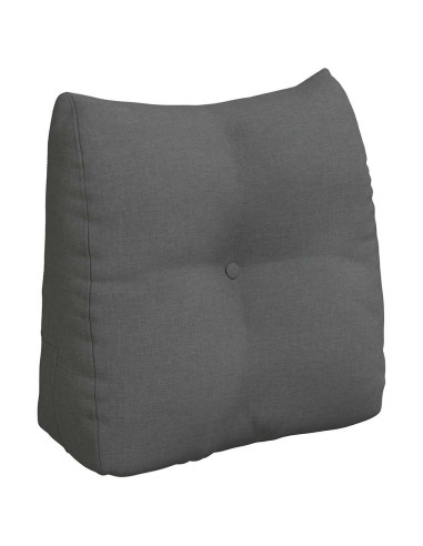 Cuscino per Schiena Grigio scuro 45 x 24 x 50 cm Tessuto