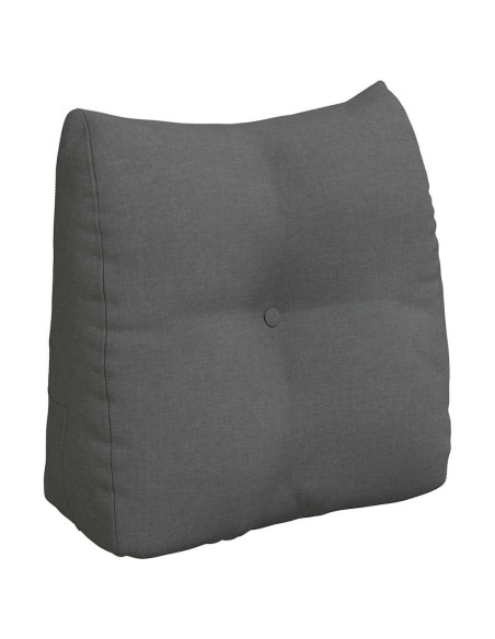 Cuscino per Schiena Grigio scuro 45 x 24 x 50 cm Tessuto
