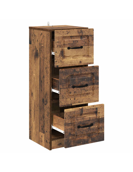 Mobile con Cassetti Legno antico 33 x 34,5 x 87 cm