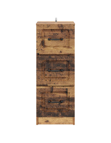 Mobile con Cassetti Legno antico 33 x 34,5 x 87 cm