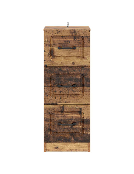 Mobile con Cassetti Legno antico 33 x 34,5 x 87 cm