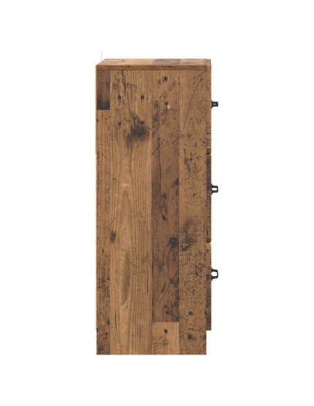 Mobile con Cassetti Legno antico 33 x 34,5 x 87 cm