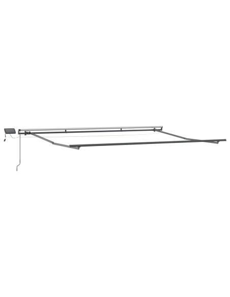 Tenda Retrattile Verde e bianco 450 ×350 cm Tessuto